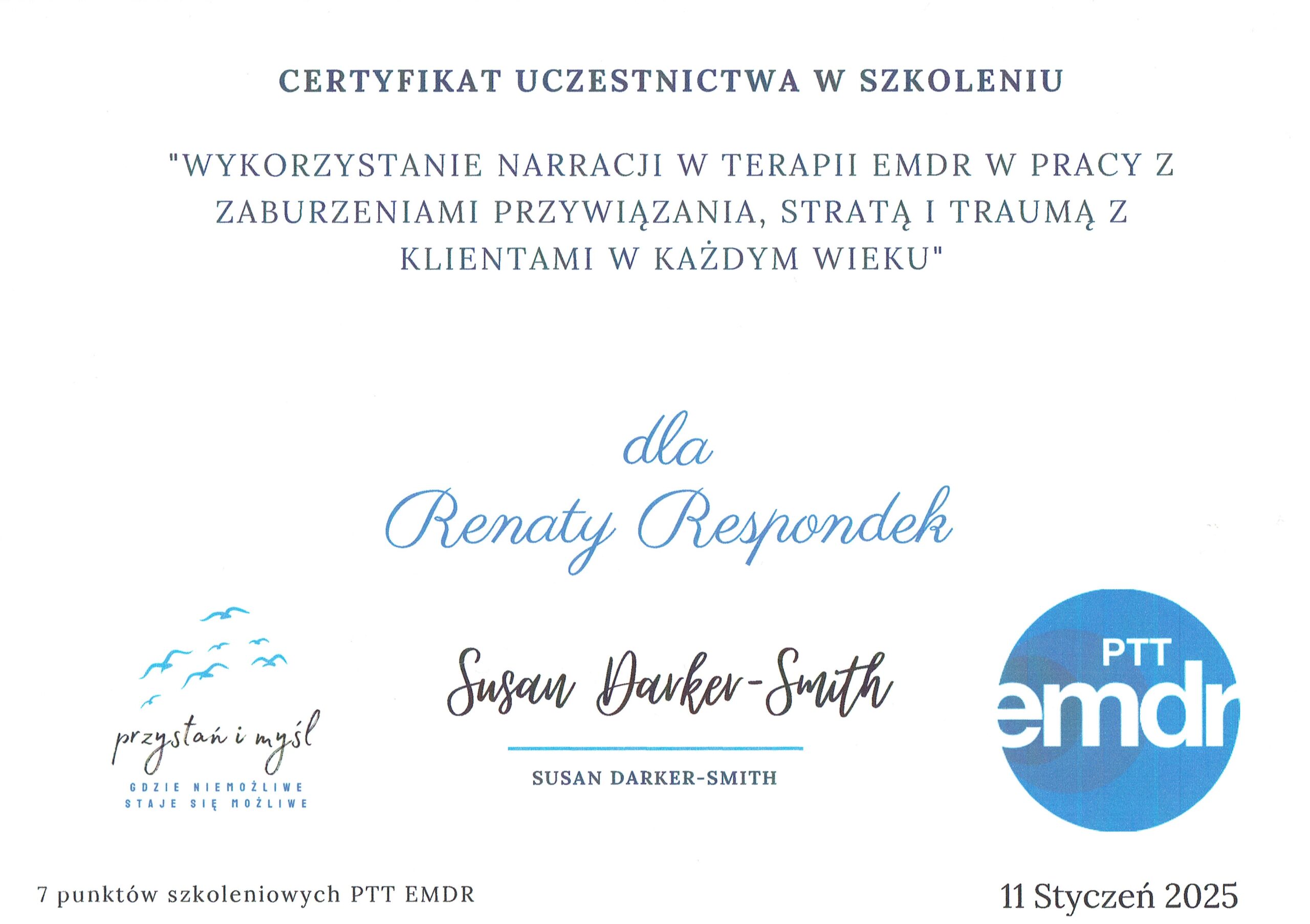 Szkolenie Narracje w EMDR