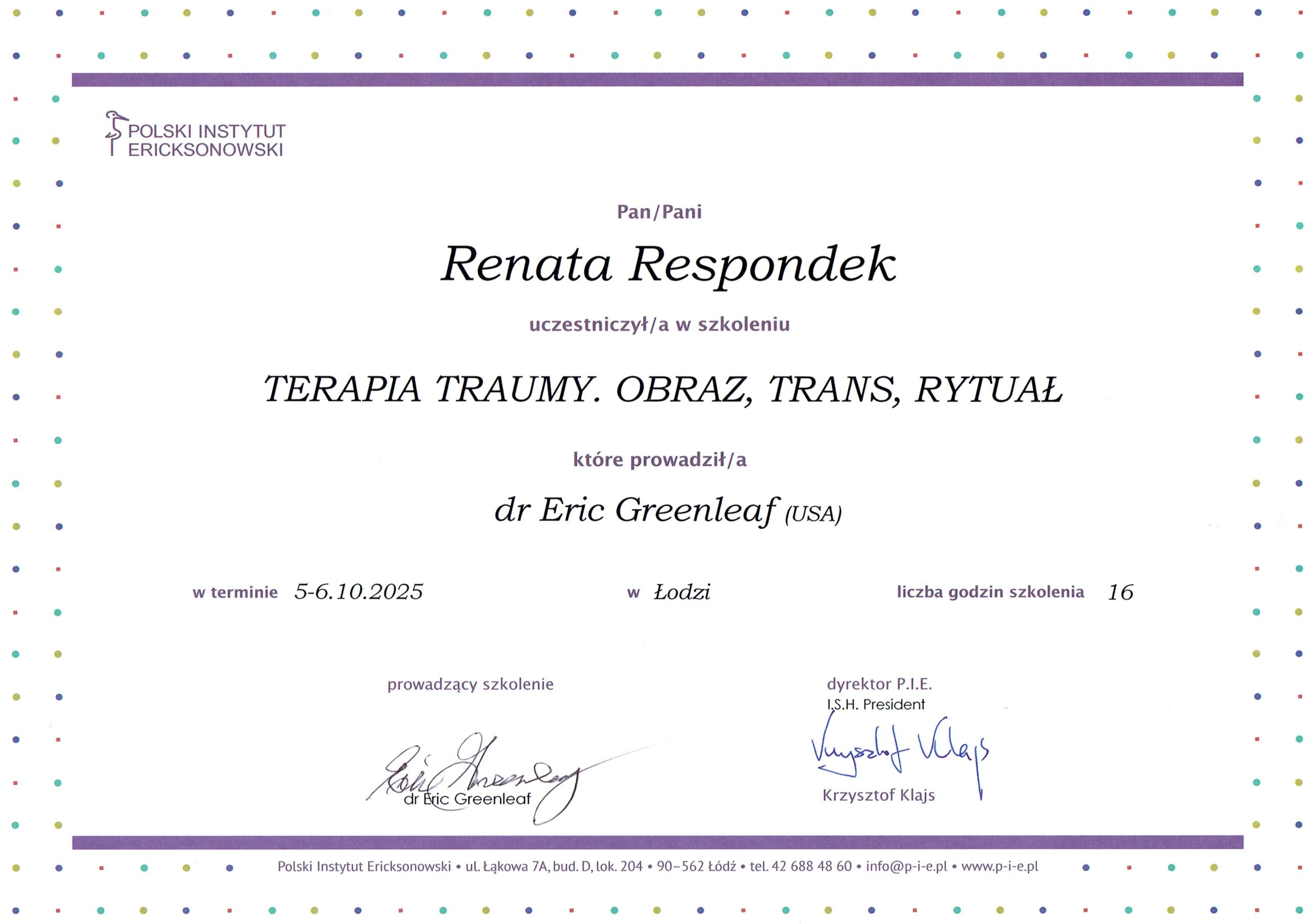 Terapia traumy - obraz trans rytual